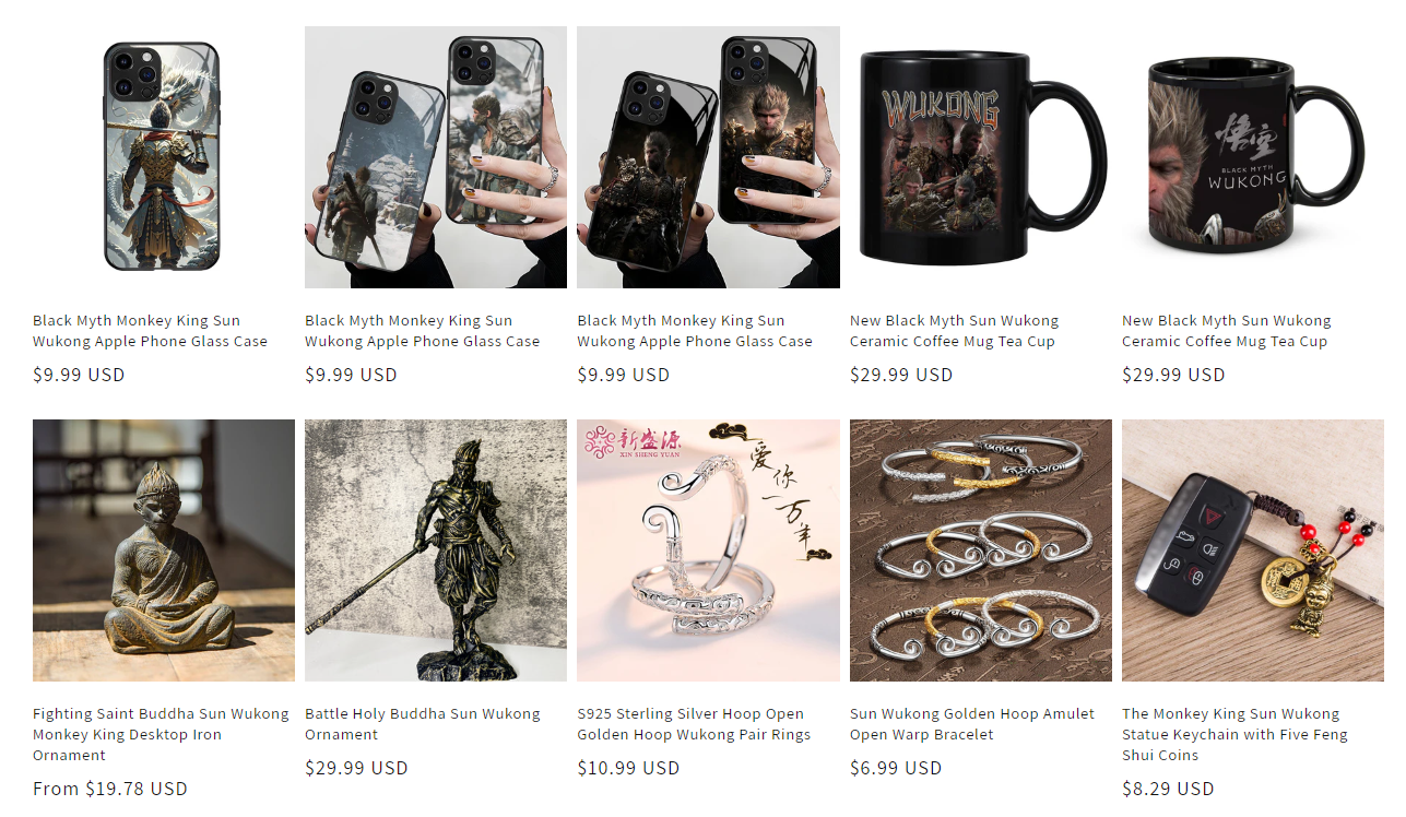 black myth wukong accessories